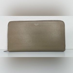 Authentic Celine Grey Continental Wallet
